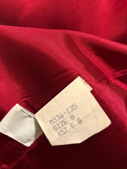 Women’s Miss Pendleton Blazer Sz 8 Red 1 Button Vintage 100% Pure Virgin Wool - Picture 7 of 8